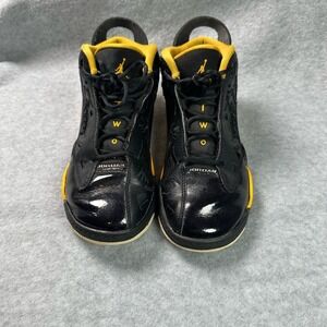 Jordan Kids Black Yellow‎ Jumpman Basketball Shoes Size Unknown